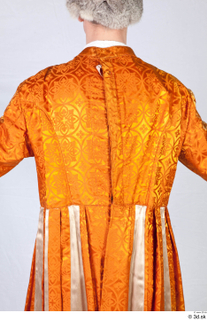  Photos Man in Historical Servant suit 2 Medieval clothing Medieval servant orange jacket upper body 0006.jpg